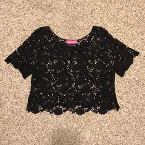 Lace crop top (tank top not included)